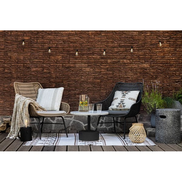 Afra bézs-barna kétoldalas kültéri szőnyeg újrahasznosított műanyagból, 90 x 150 cm - Green Decore-image-1