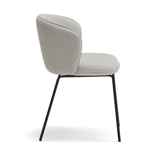 Világosszürke kárpitozott étkezőfotel szett 2 db-os Add – Teulat-image-3