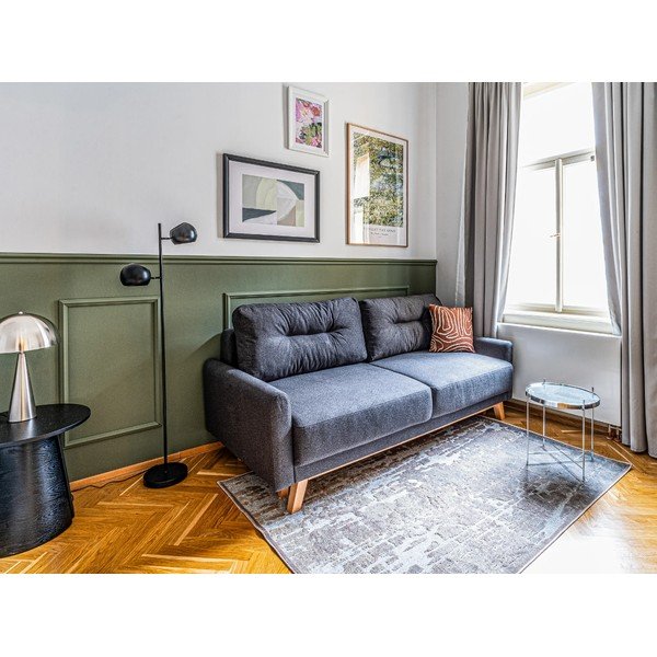 Sötétszürke kinyitható kanapé Pop - Bonami Selection-image-1