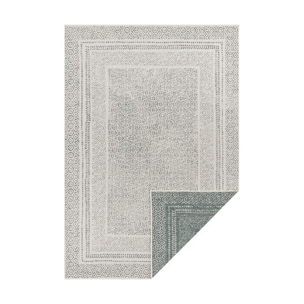 Berlin zöld-fehér kültéri szőnyeg, 200x290 cm - Ragami