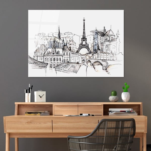 Üveg kép 70x100 cm Paris – Wallity-image-1
