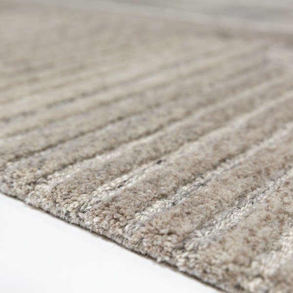 Szürkésbézs kézi szövésű gyapjú szőnyeg 140x200 cm Lira  – Flair Rugs-image-2