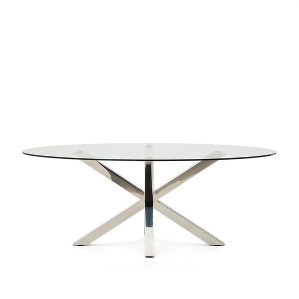 Étkezőasztal üveg asztallappal 100x200 cm Argo – Kave Home-image-2