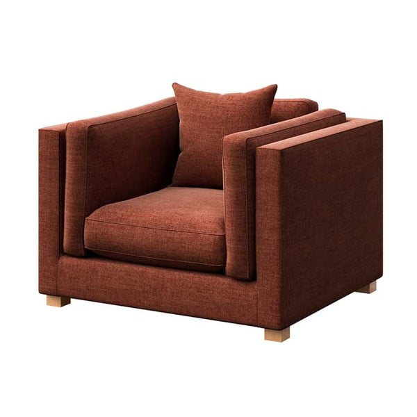 Téglavörös relaxációs fotel Pomo – Ame Yens-image-2