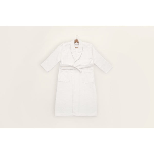 Fehér pamut fürdőköpeny L/XL - Foutastic-image-1