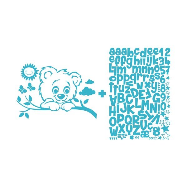 Teddy falmatrica készlet betűkkel - Ambiance-image-2