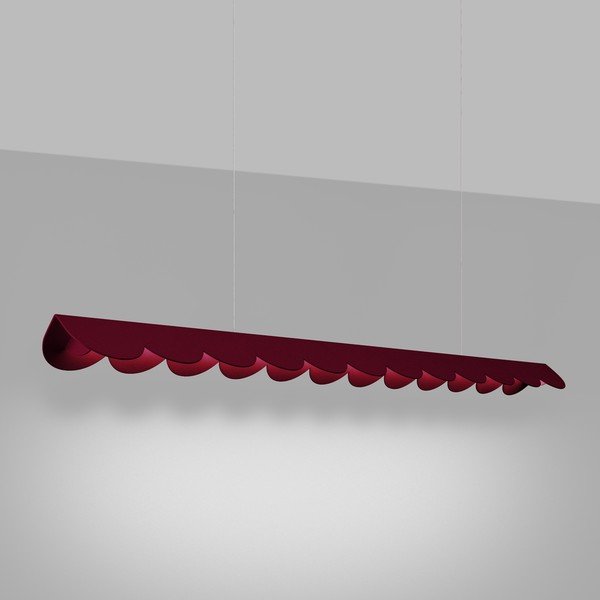 Borvörös alumínium LED függőlámpa BISCUIT – Thoro-image-1
