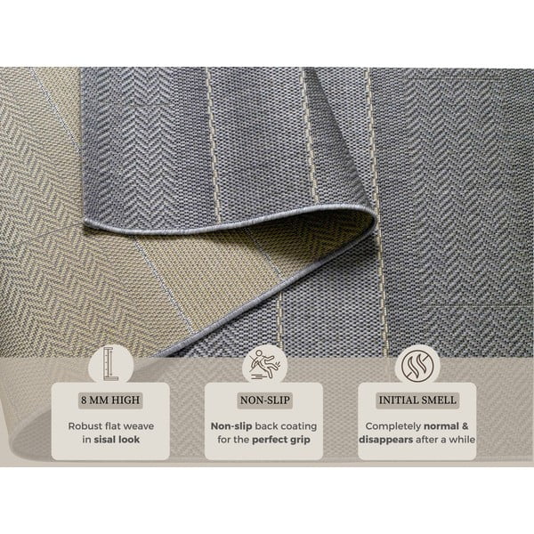 Sunshine szürke kültéri futószőnyeg, 80 x 200 cm - Hanse Home-image-3