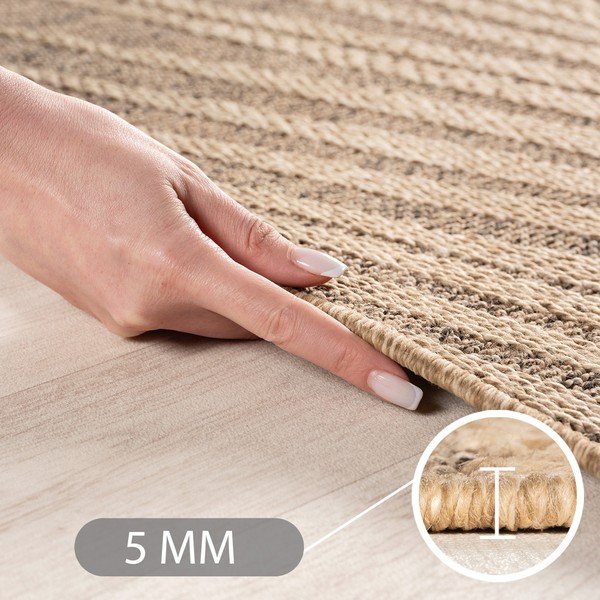 Barna kerek kültéri-beltéri szőnyeg ø 160 cm Timber 1403 – Ayyildiz Carpets-image-3