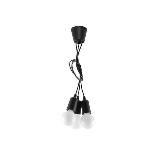 Fekete függőlámpa 15x15 cm Rene - Nice Lamps