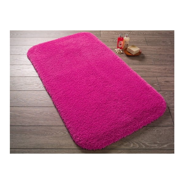 Miami fukszia-rózsaszín fürdőszobai szőnyeg, 67 x 120 cm - Confetti