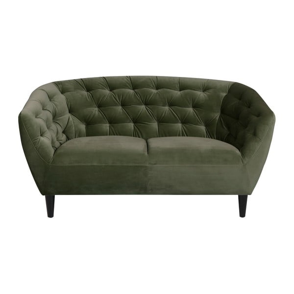 Ria zöld bársony kanapé, 150 cm - Actona