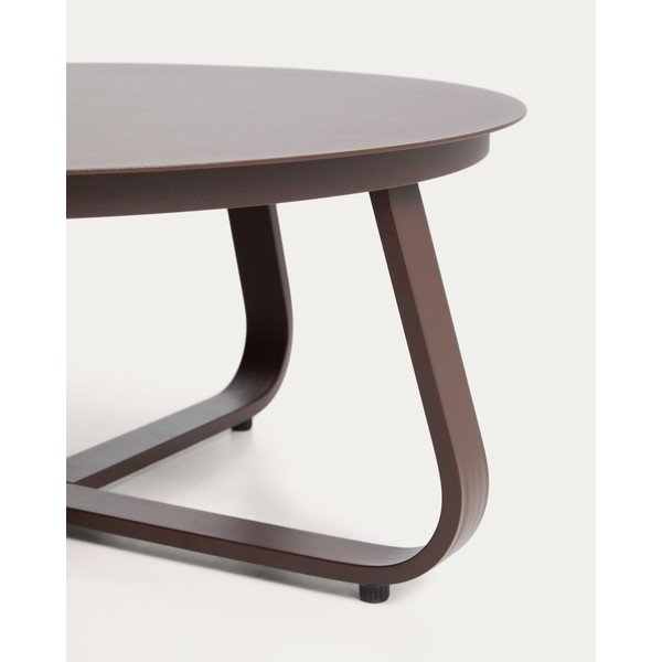 Fém kerek kerti dohányzóasztal ø 80 cm Tamaris – Kave Home-image-2