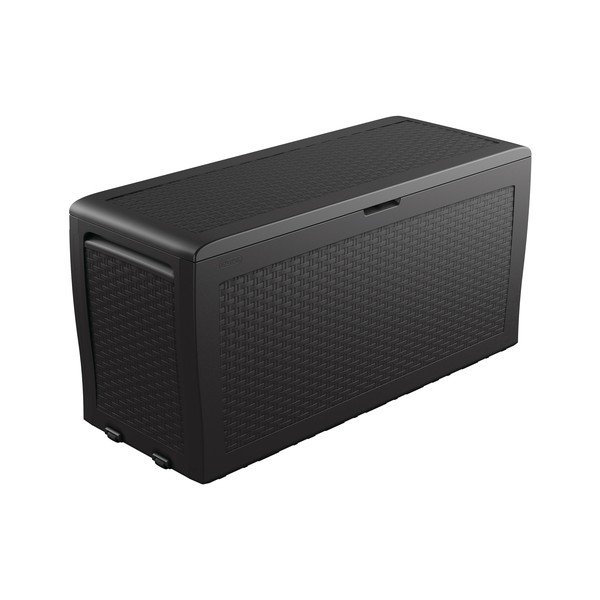 Sötétszürke műanyag kerti tárolódoboz Samoa – Keter-image-2