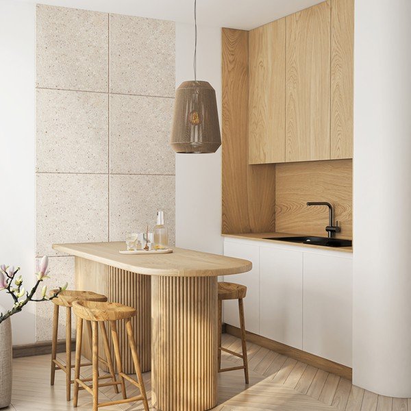 Textil akusztikus panel szett 2 db-os 60x60 cm Terrazzo – Styler-image-1