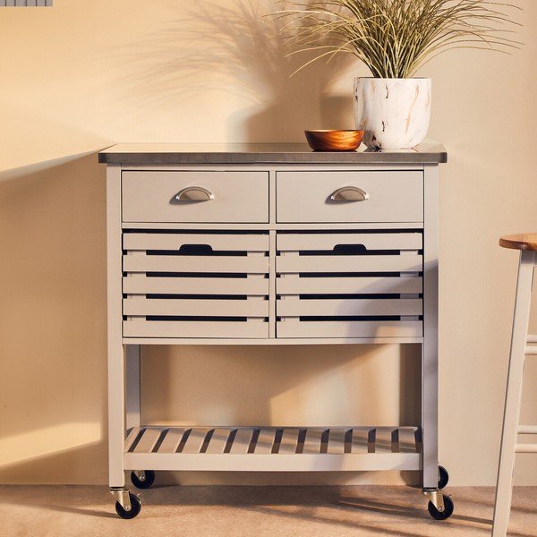 Gurulós zsúrkocsi 46x86 cm Frankfurt – Premier Housewares-image-3