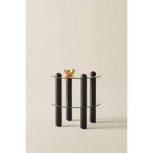 Üveg kerek tárolóasztal ø 48 cm Egan – Jotex-image-1