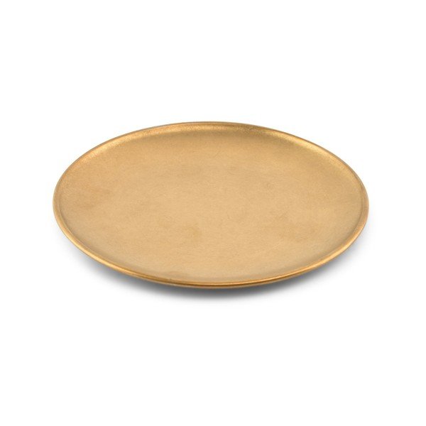 Aranyszínű desszertes fém tányér ø 17 cm Serve – BonBistro-image-3