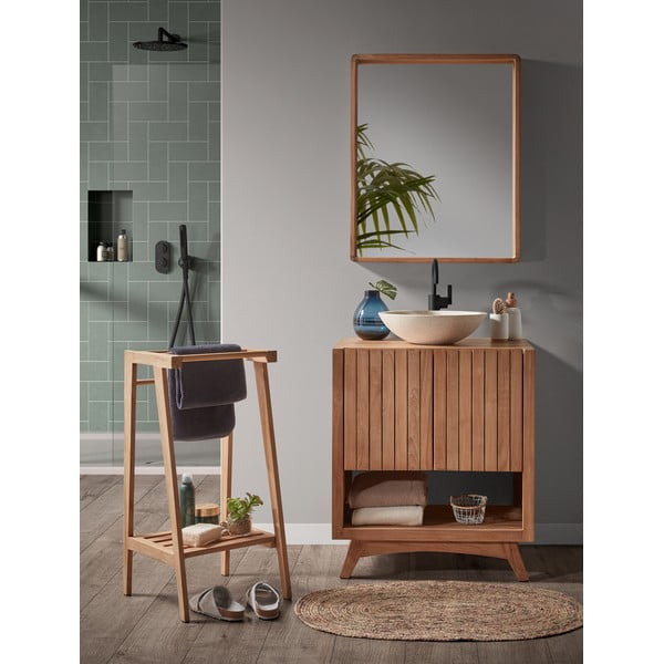 Sunday teakfa tükör, 80 x 65 cm - Kave Home-image-4