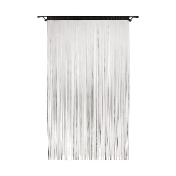 Fekete átlátszó függöny 140x285 cm String – Mendola Fabrics
