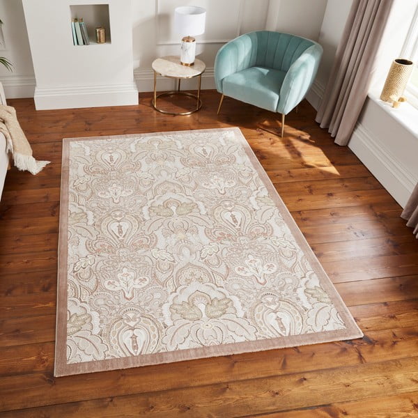 Krémszínű szőnyeg 120x170 cm Damask Bronze – Think Rugs-image-3