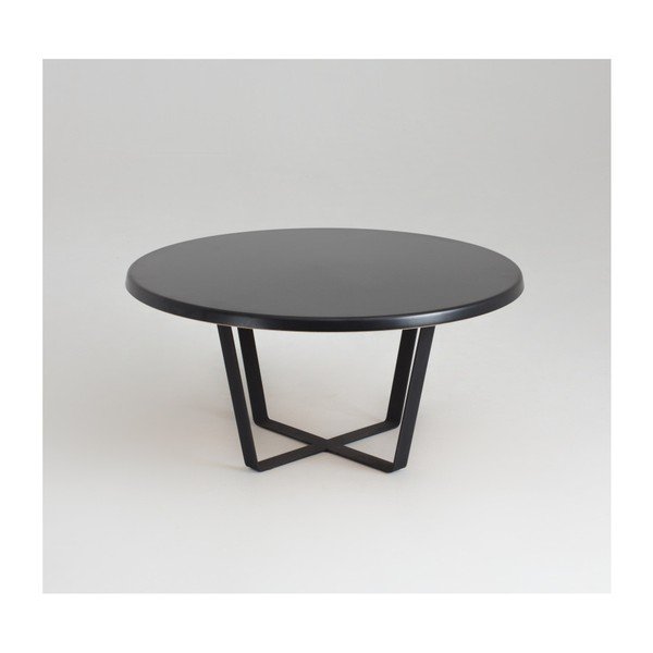 Mapple fekete dohányzóasztal, ⌀ 80 cm - Custom Form-image-2