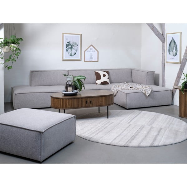 Natúr színű dohányzóasztal tölgyfa dekorral 60x120 cm Nola – Unique Furniture-image-4