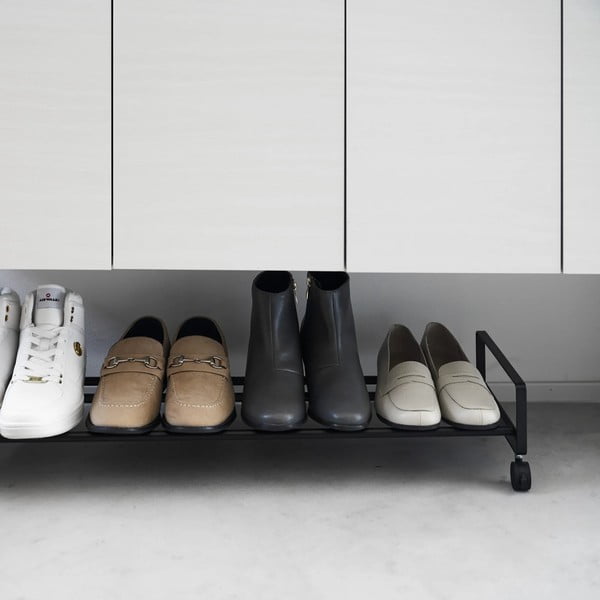 Fekete fém cipőtartó állvány 83,5x14,5x27,5 cm Tower – YAMAZAKI-image-3