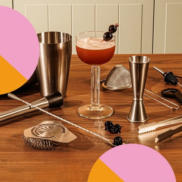 Rozsdamentes acél koktélkészítő szett Bar in Box – VacuVin-image-1