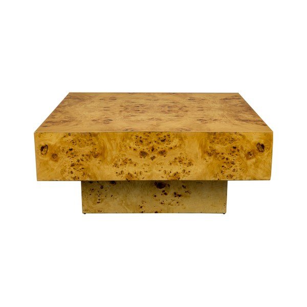 Natúr színű dohányzóasztal diófa dekorral 90x90 cm Quinn – Dutchbone