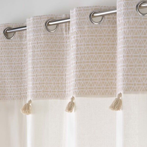 Fehér-bézs pamutkeverék függöny 140x240 cm Milano – douceur d'intérieur-image-2