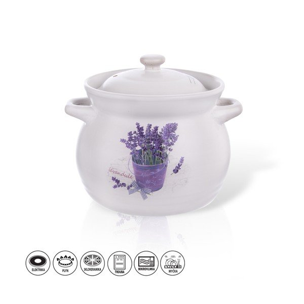 Levandule lángálló cserépedény, 3,9 l - Orion