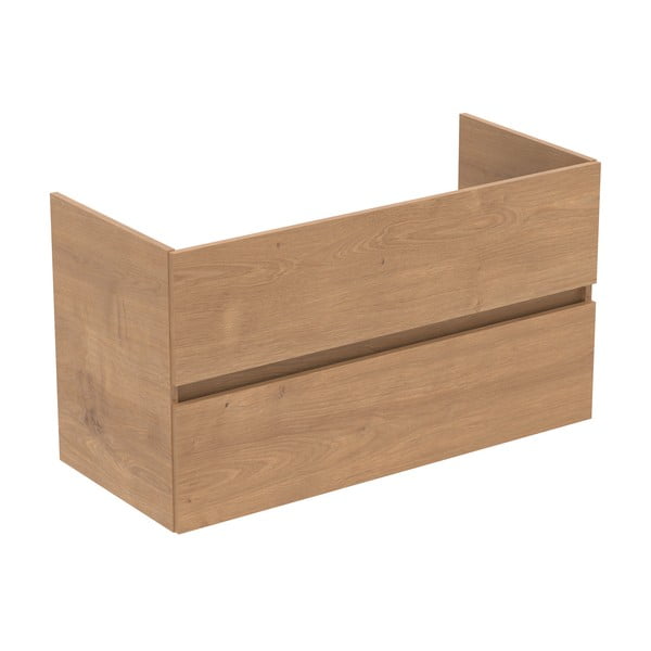 Natúr színű fali mosdó alatti szekrény tölgyfa dekorral 100x55 cm Eurovit+ – Ideal Standard-image-2