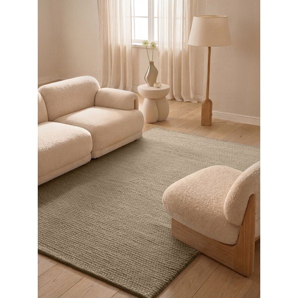 Natúr színű kézi szövésű gyapjú szőnyeg 120x170 cm Richmond Diana – Ted Baker-image-1