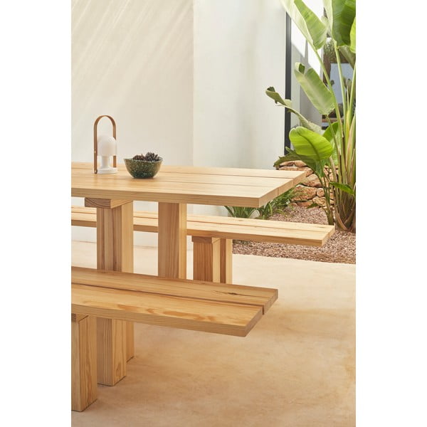 Étkezőasztal borovi fenyő asztallappal 100x260 cm Banda – Teulat-image-2