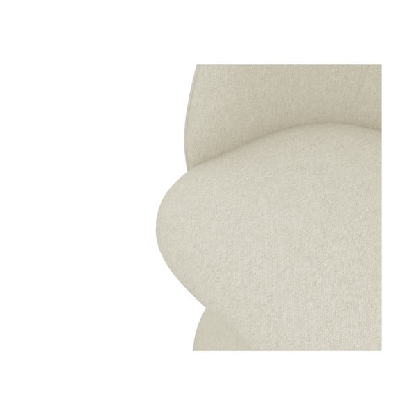 Krémszínű kárpitozott étkezőfotel Maia – Makamii-image-4