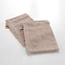 Világosbarna pamut mosdókesztyű 15x21 cm Tendresse – douceur d'intérieur