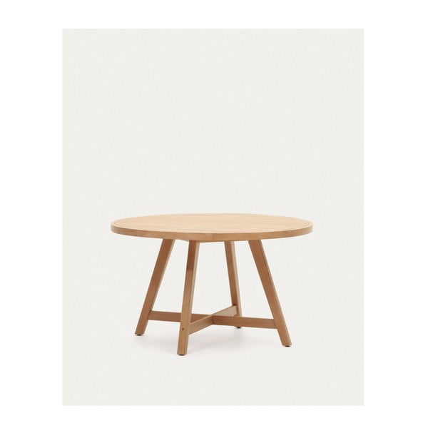 Eukaliptusz kerek kerti étkezőasztal ø 130 cm Urqell – Kave Home-image-4