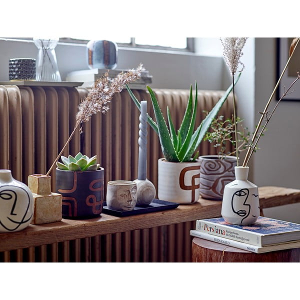 Biba bézs agyagkerámia váza, magasság 11 cm - Bloomingville-image-2