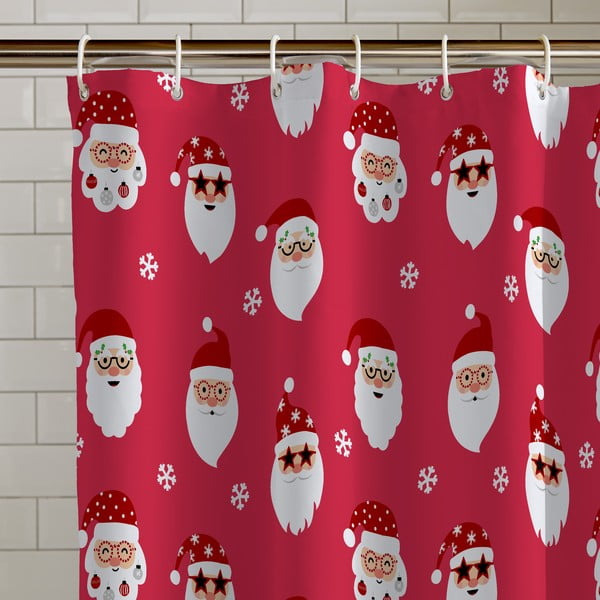 Zuhanyfüggöny 180x180 cm Santa Spec-Tacular – Catherine Lansfield