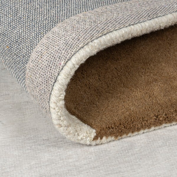Barna-bézs kézi szövésű gyapjú szőnyeg 200x290 cm Glow – Flair Rugs-image-4