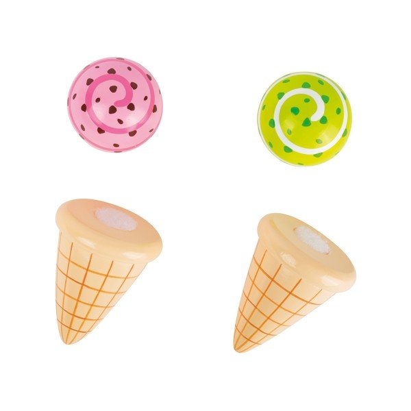 Cream Cone 2 db-os fa játékfagylalt szett - Legler-image-1