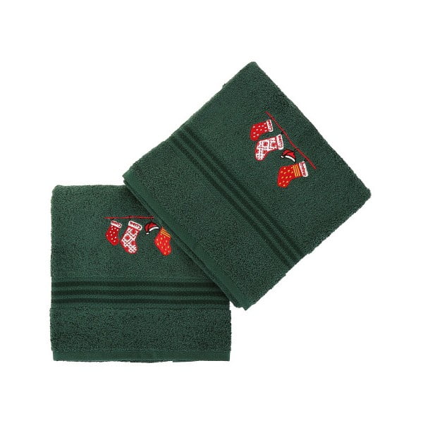Corap Green Socks 2 részes kéztörlő szett, 50 x 90 cm - Confetti