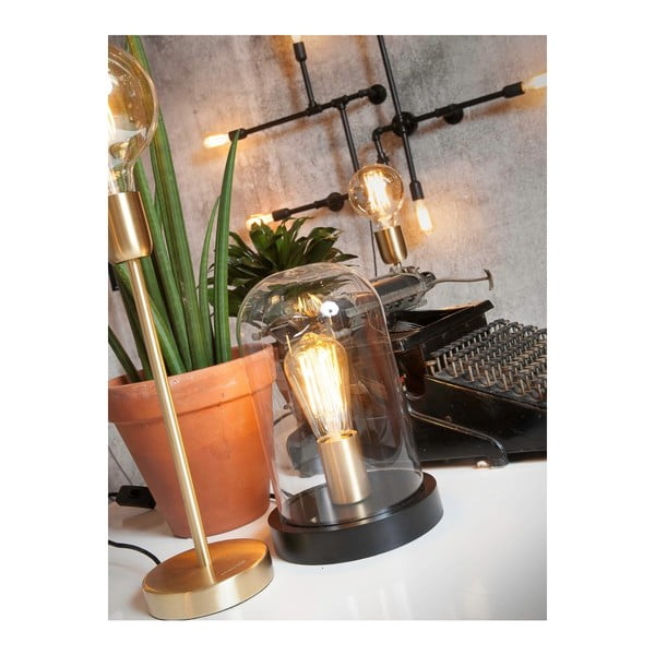 Fekete asztali lámpa üveg búrával (magasság 30 cm) Seattle – it's about RoMi-image-2