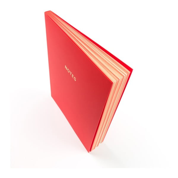 Colourblock piros jegyzetfüzet, A5 - GO Stationery