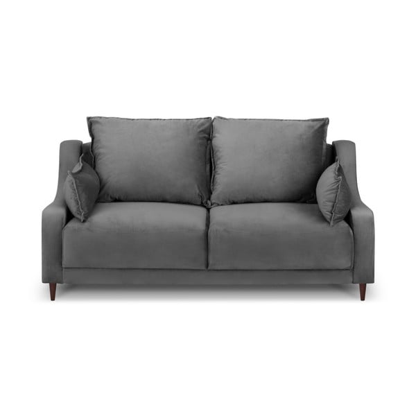 Freesia szürke bársony kanapé, 150 cm - Mazzini Sofas