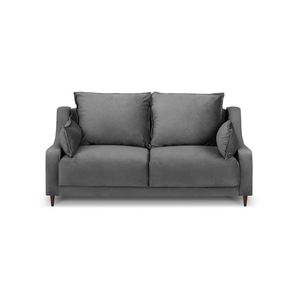 Freesia szürke bársony kanapé, 150 cm - Mazzini Sofas