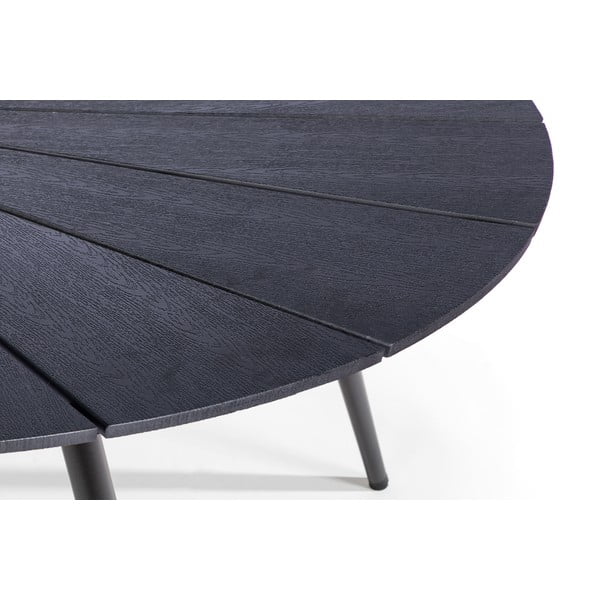 Marienlist fekete ovális kerti asztal artwood asztallappal, 190 x 115 cm - Bonami Selection-image-2