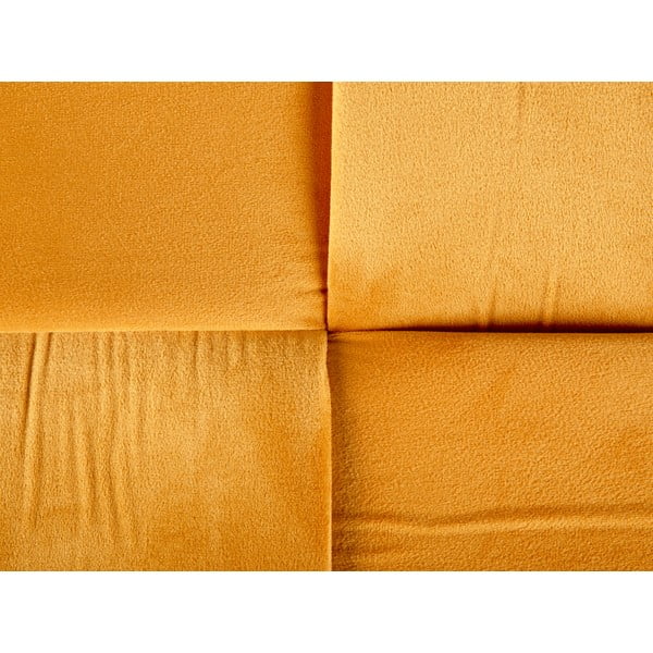 Mustársárga bársony puff Weaved – Leitmotiv-image-3