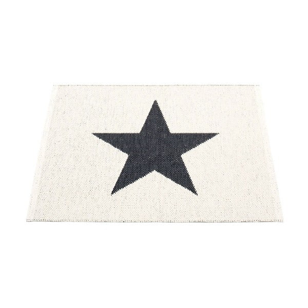 Fekete-fehér kültéri-beltéri szőnyeg 70x90 cm Viggo Black – Pappelina-image-1